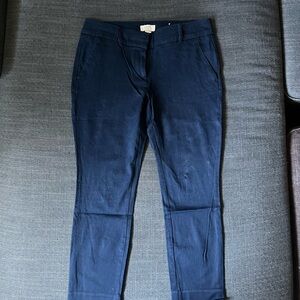 LOFT Navy Skinny Ankle Trousers